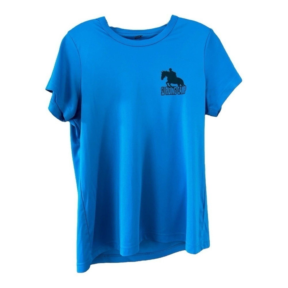 SJ Riding Camp Blue Athletic Tee Women's Size Large